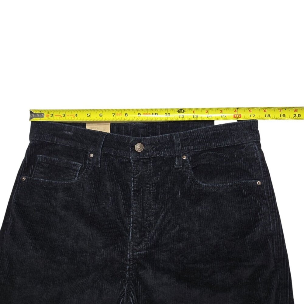 Levis 721 Jeans Womens 33x30 Black High Rise Skinny Corduroy‎ Stretch Dark Wash - Picture 2 of 16